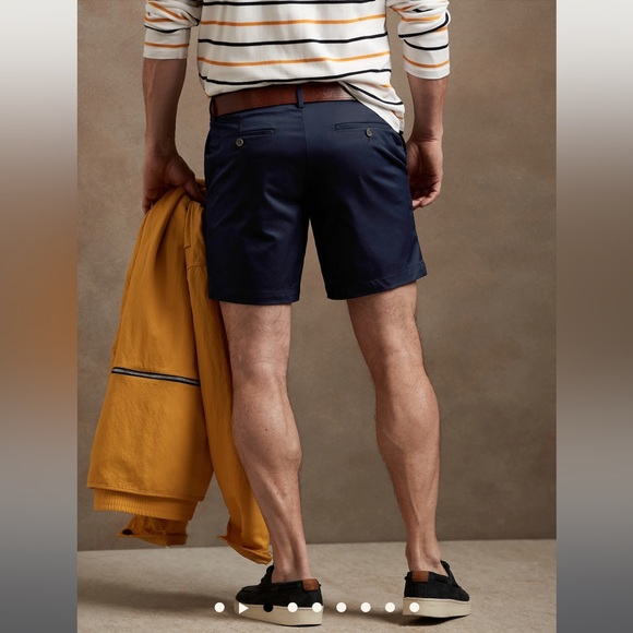 NWT Banana Republic Navy 7” Core Temp Short Size 38 - Picture 2 of 11